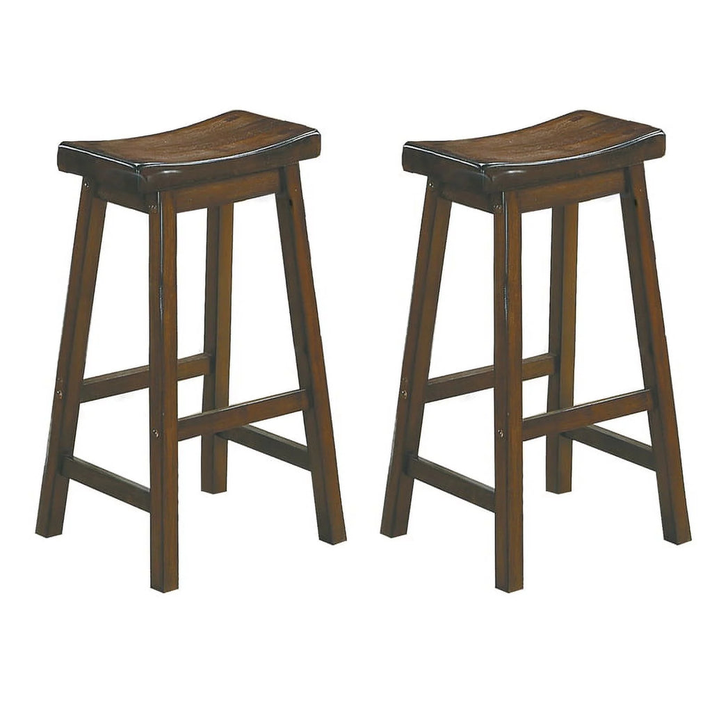 Solid Wood Bar Stool Set of 2 R561