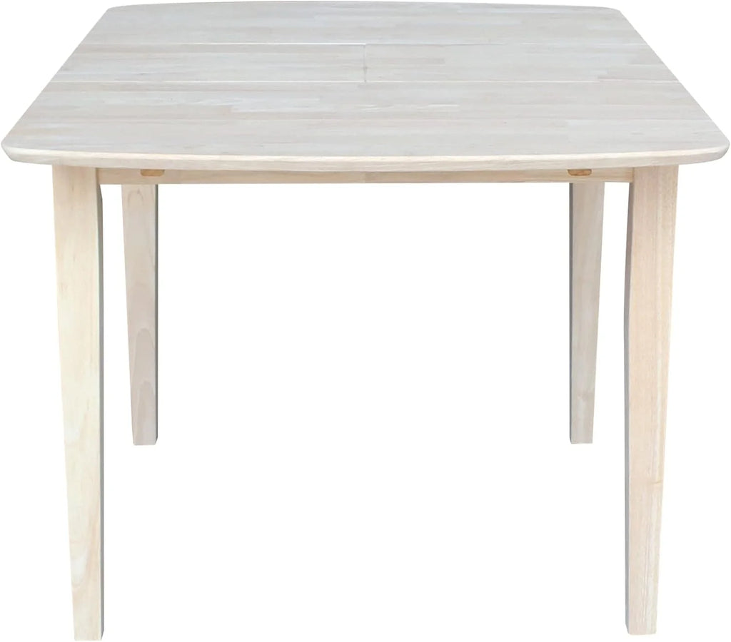 Unfinished Shaker Leg Dining Table With Extension B682263