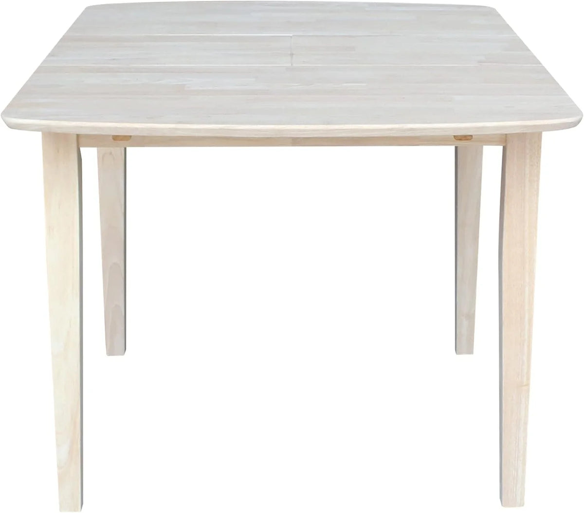 Unfinished Shaker Leg Dining Table With Extension B682263