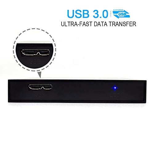 1TB Ultra Slim Portable External Hard Drive USB3.0 Silver C84391