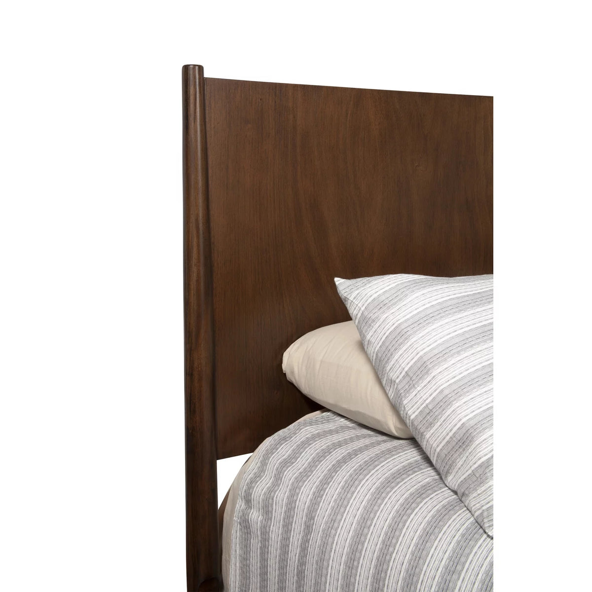 Gray Wood Full Size Panel Bed A160