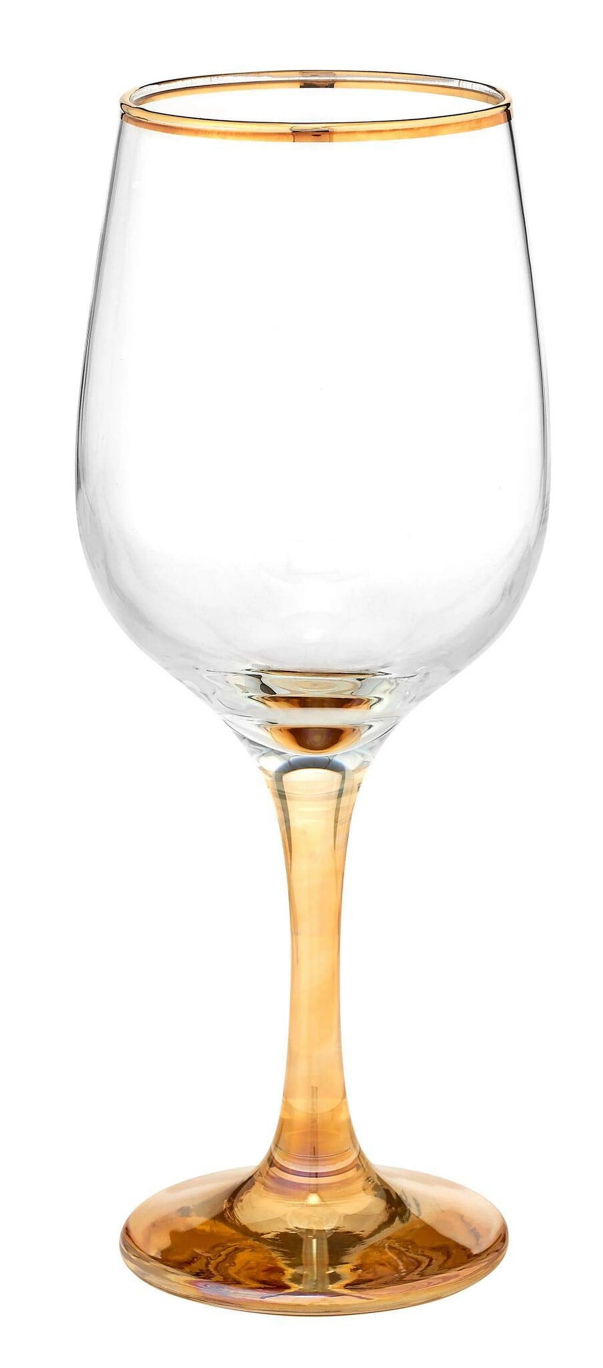 Set of 4 Italian Crystal Wine Water Beverage Glasses 15oz V912