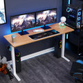 Electric Height Adjustable Standing Desk 63 x 24 Inches White Frame/Yellow Top X815