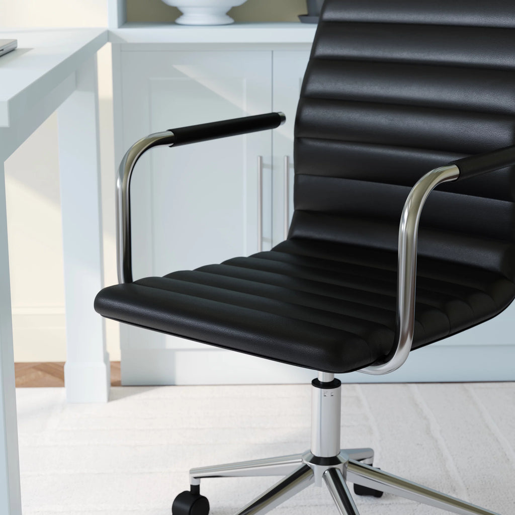 Black Upholstered Office Chair W223705