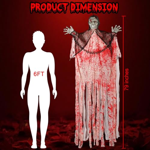 Halloween Hanging Witch Outdoor Indoor Decoration M56579