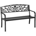 50" Steel 2 Seat Garden Bench B6663