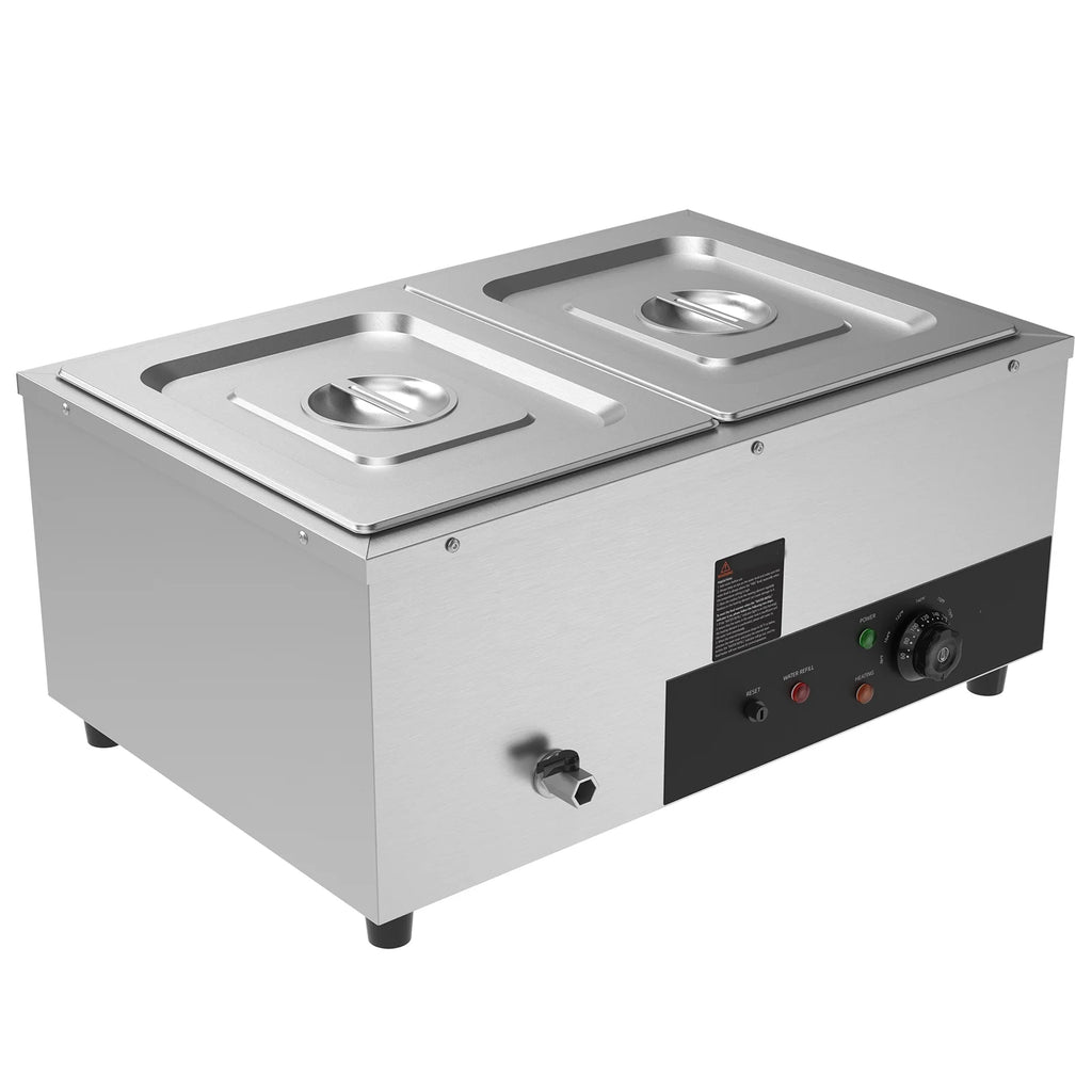Commercial Electric Food Warmer 2*12Qt Pan W4893