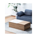 Light Brown Wood Coffee Table with 2 Drawers H733030