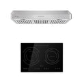2 Piece Induction Cooktop and Under Cabinet Range Hood Q5282