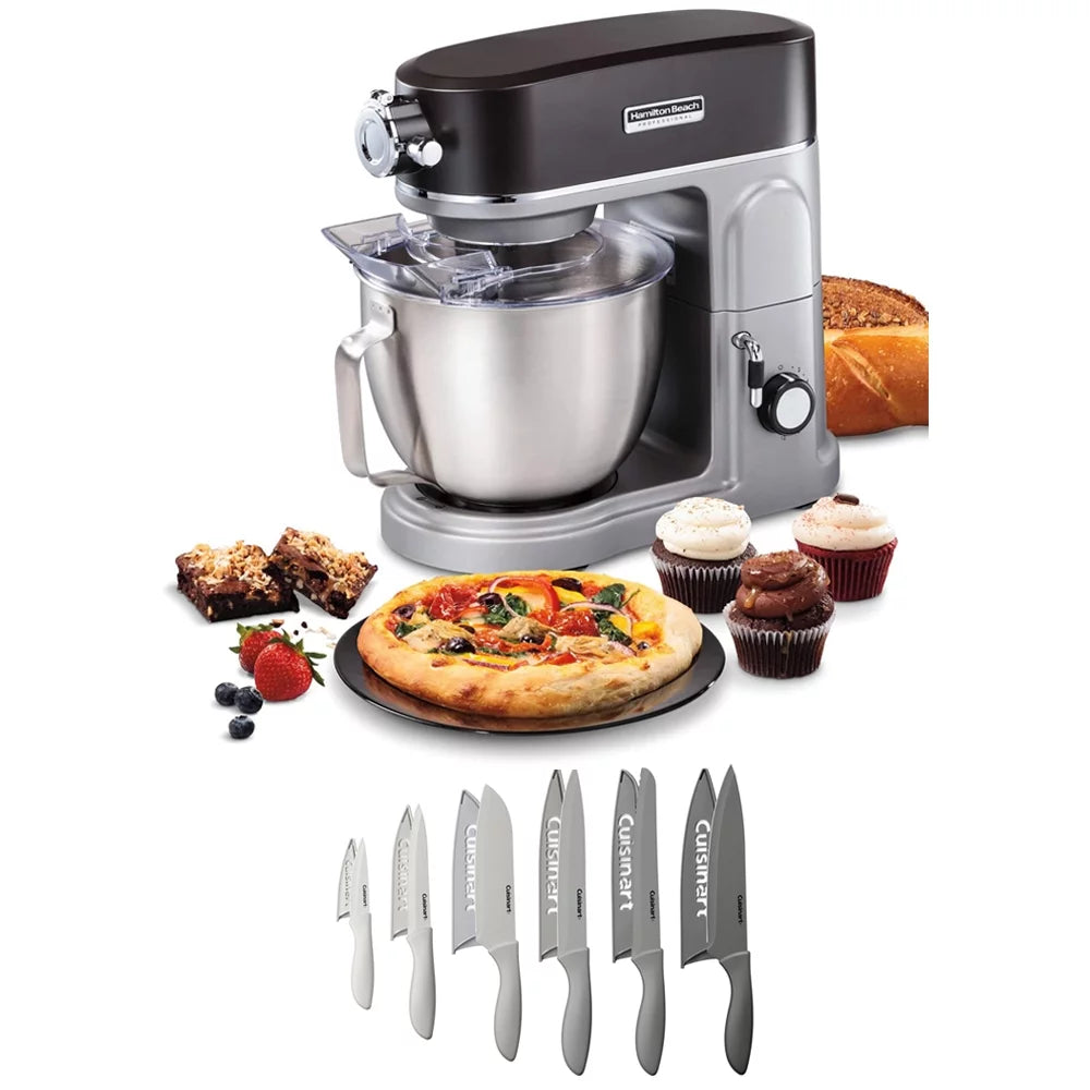 Stand Mixer and 12-Piece Knife Set C732984