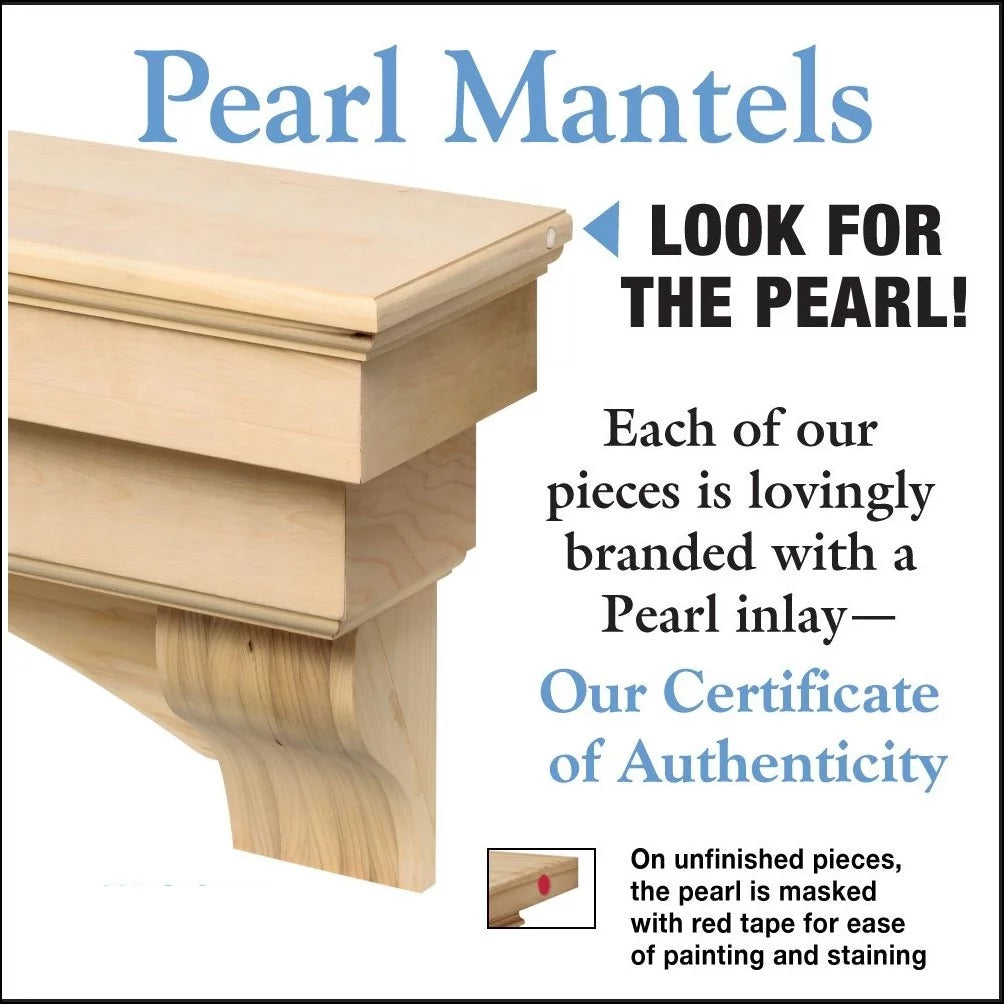Unfinished Wood Mantel Shelf B65246