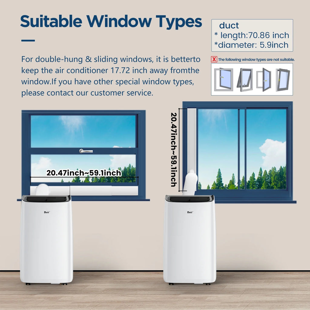 10200 BTU Portable Air Conditioner with Dehumidifier A9785