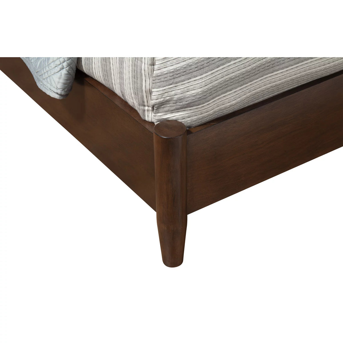 Gray Wood Full Size Panel Bed A160