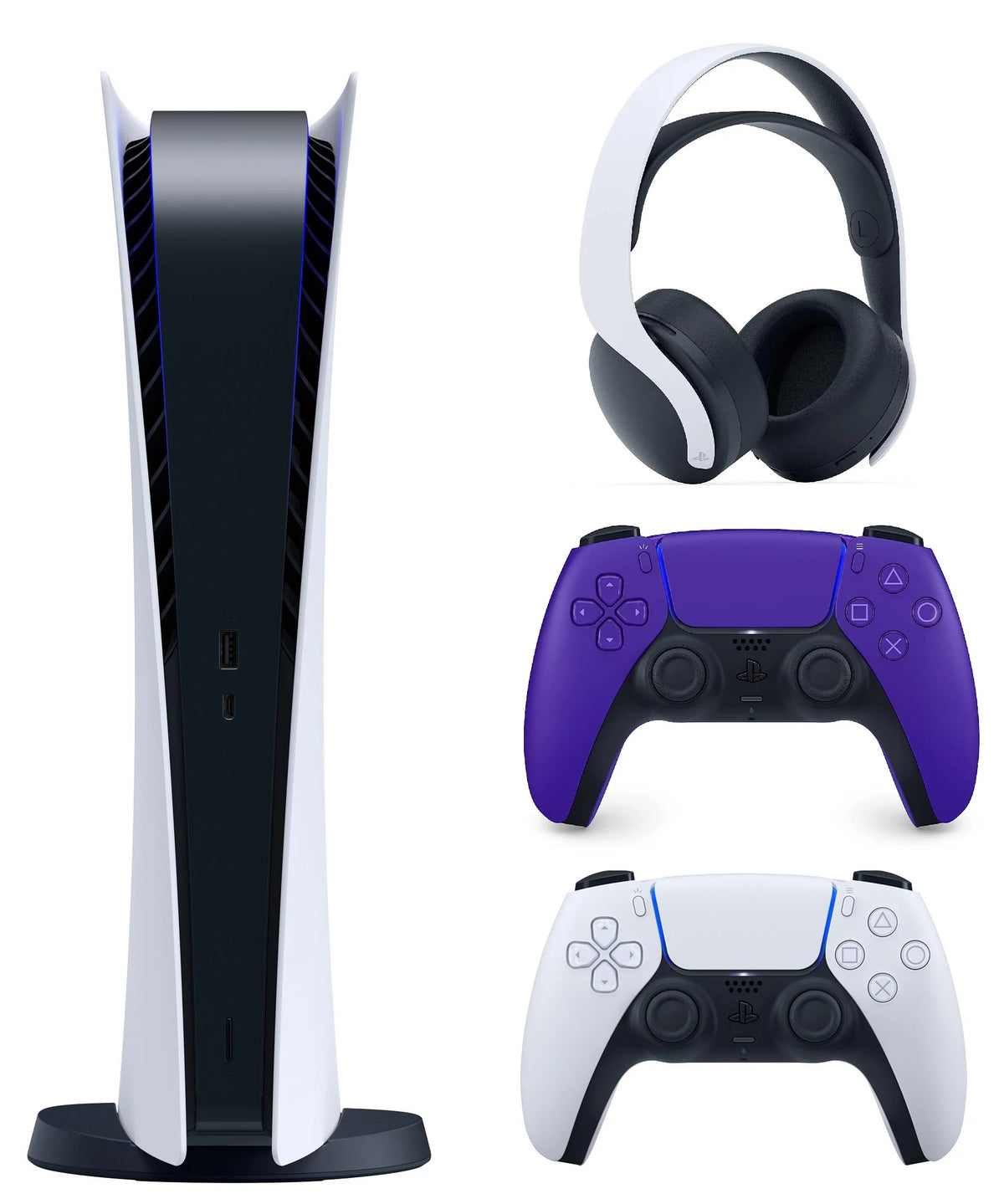 PlayStation 5 Digital Edition with DualSense Controller and Pulse Headset A53804