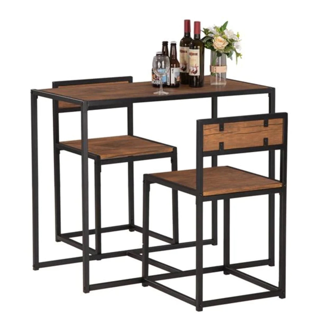 Wood Breakfast Table and Chair Three-Piece R7446