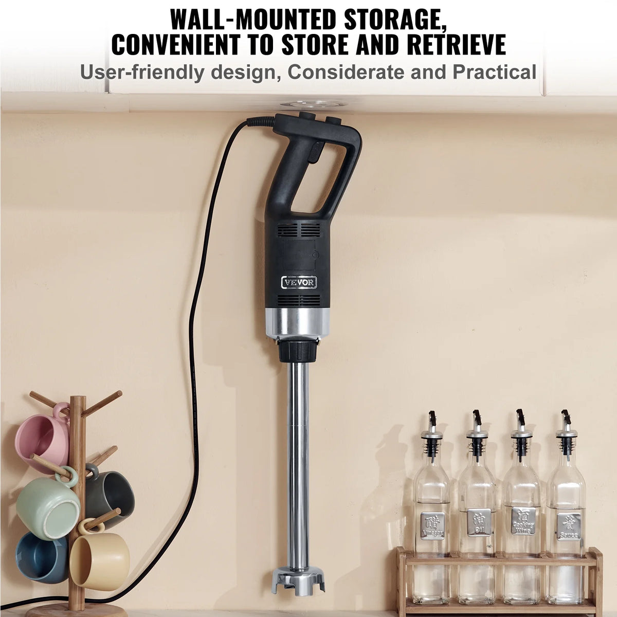 500W Adjustable Stainless Steel Immersion Blender R7860