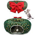 Green Plush Cat Tunnel with Ball Toy N62913
