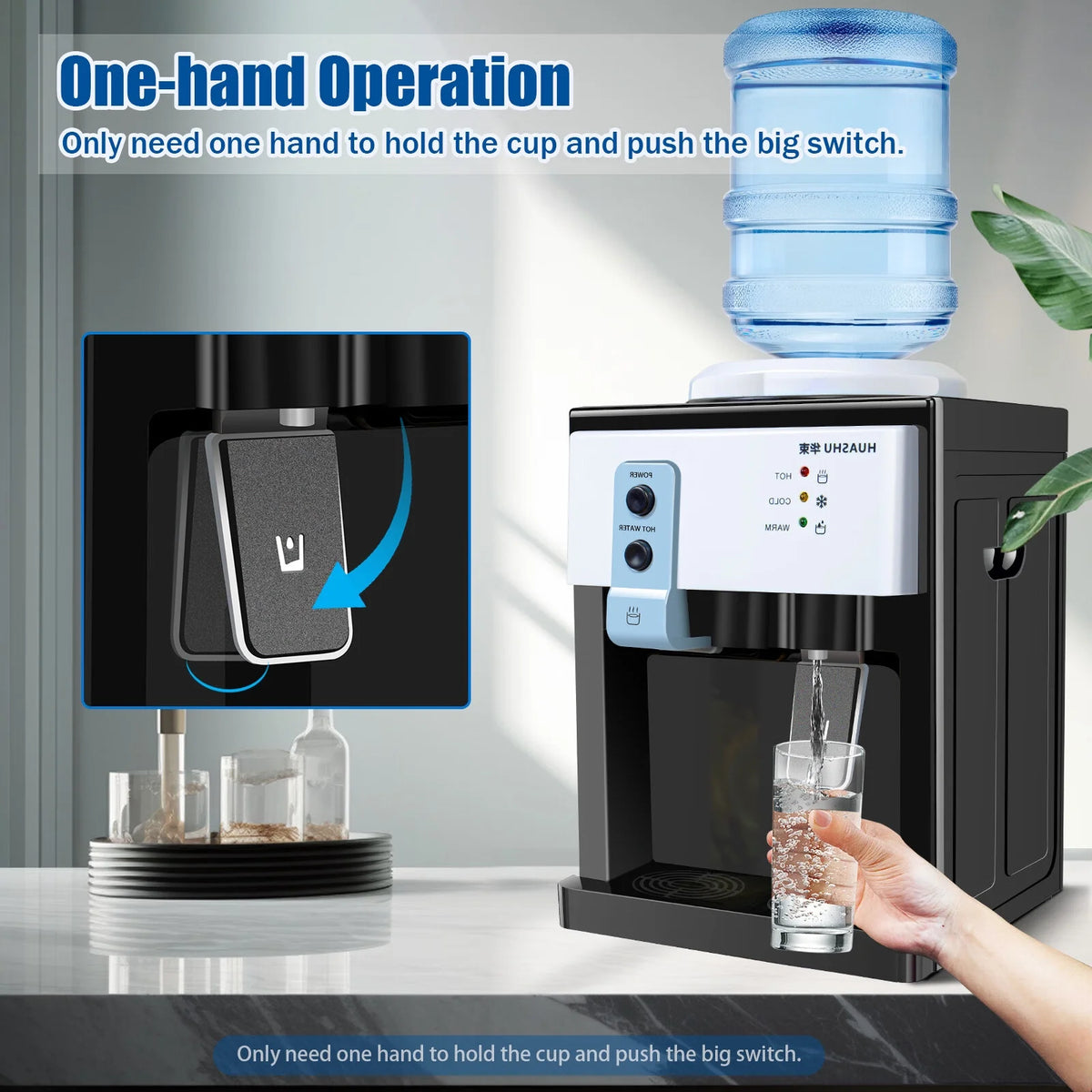 Electric Countertop Hot and Cold Water Dispenser W5597