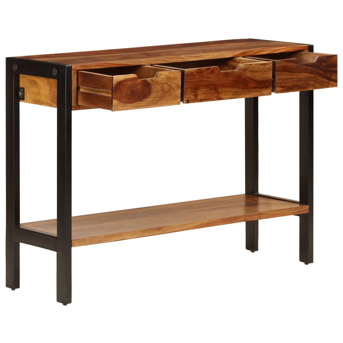 Solid Sheesham Wood Sideboard with 3 Drawers G907895