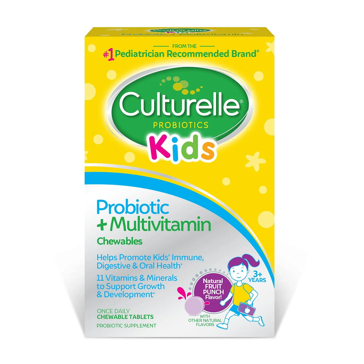 Kids Probiotic + Complete Multivitamin Chewable, Ages 3+, 30 Count A316681