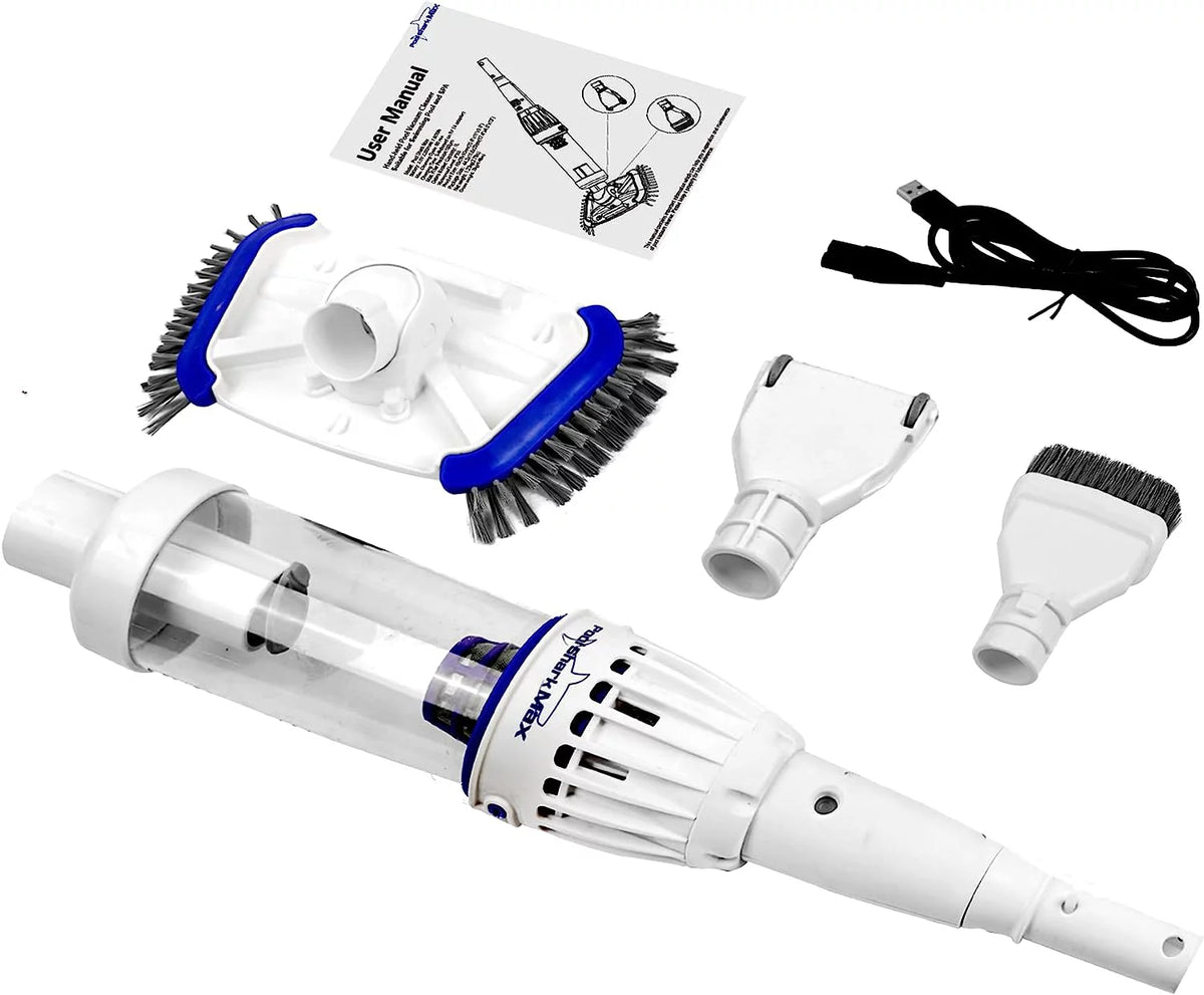 Cordless Rechargeable Pool Vacuum with Roller and Brushes U8147