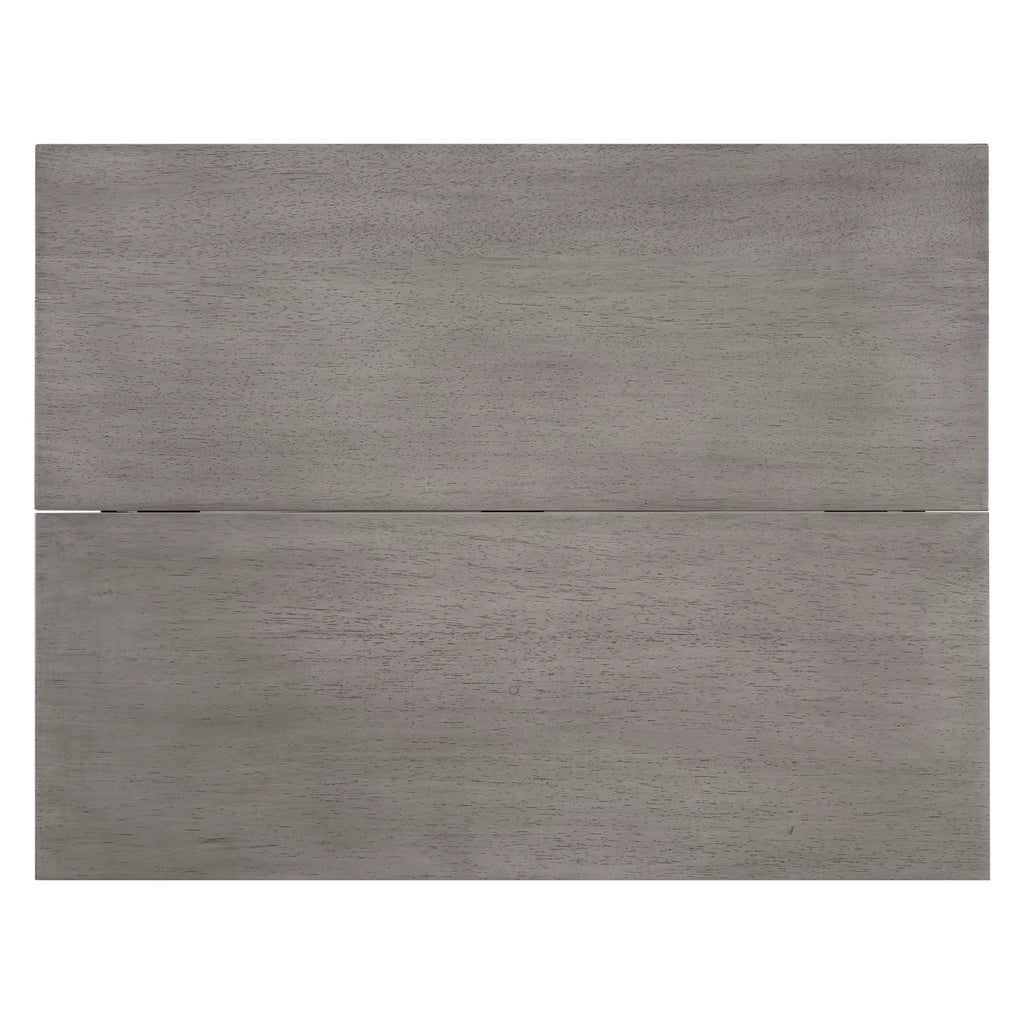 Gray Extendable Wood Dining Table with Drop Leaf J180620