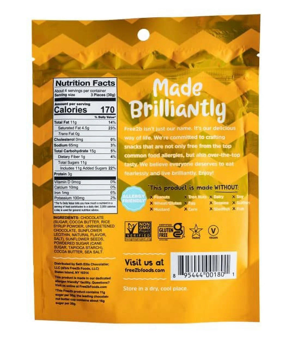 Chocolate Sun Cups Minis Gluten-Free Dairy-Free Nut-Free Soy-Free 4.2 Oz Pack of 6 X355
