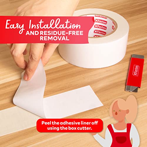 Double Sided Carpet Tape 2 Inch x 30 Yards Residue-Free T15165