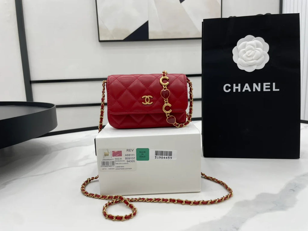 Distressed Red Women's Bags W80023