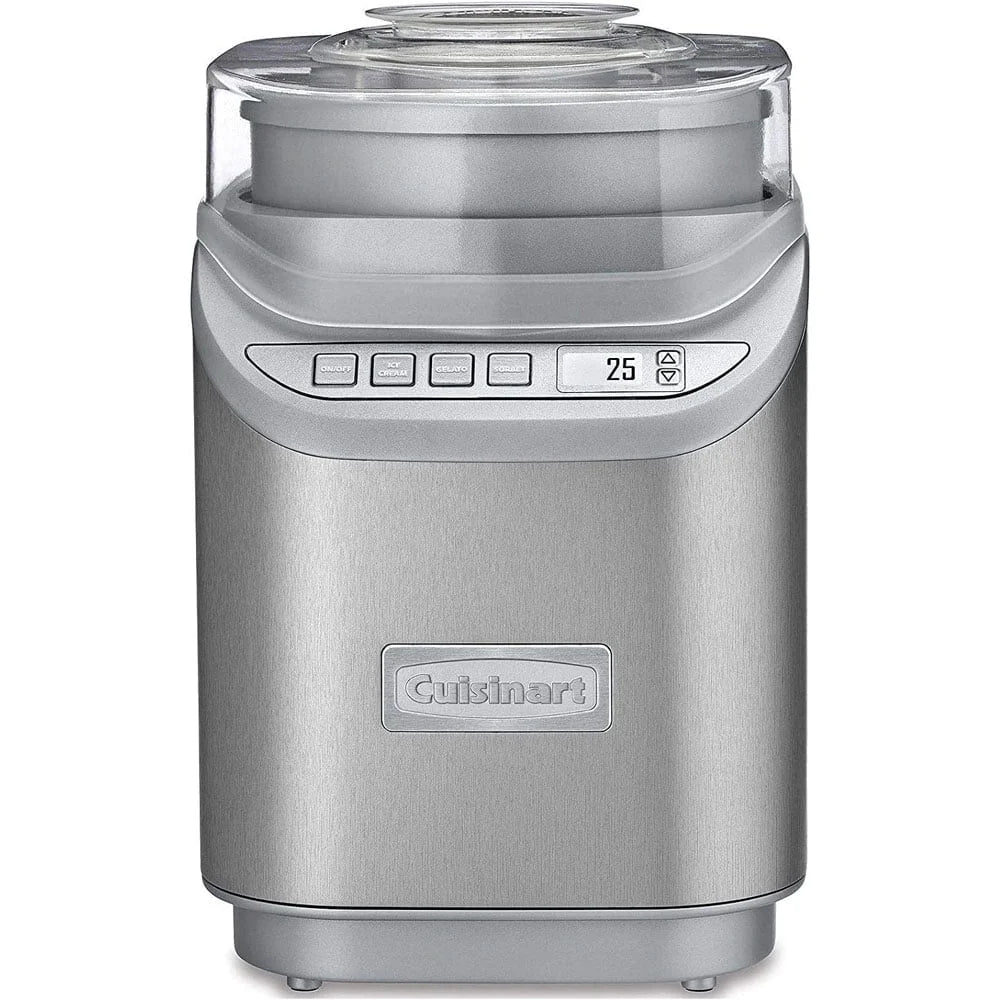 2QT Ice Cream Maker with LCD Screen Stainless Steel Y81821