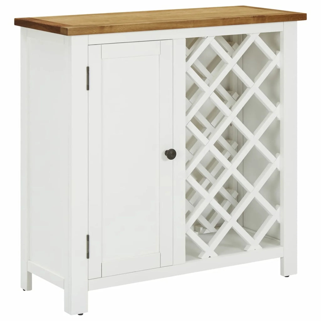 11 Bottles Oak Wood Wine Cabinet with Door N1692