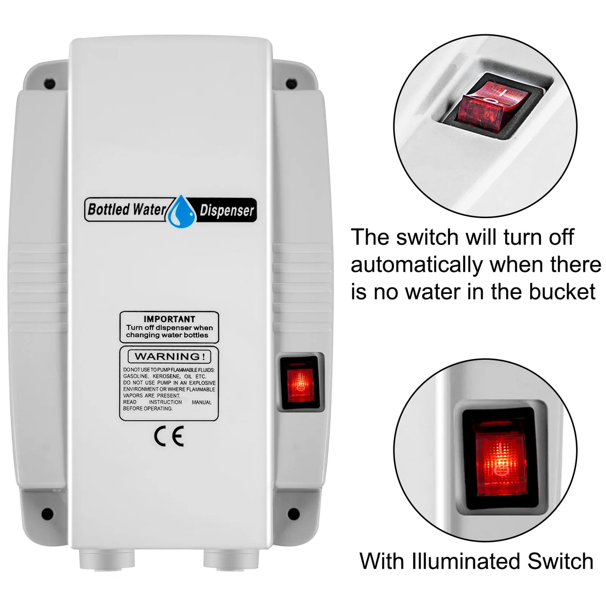 Bottled Water Dispensing System Single Inlet with AC/DC Adapter U24842