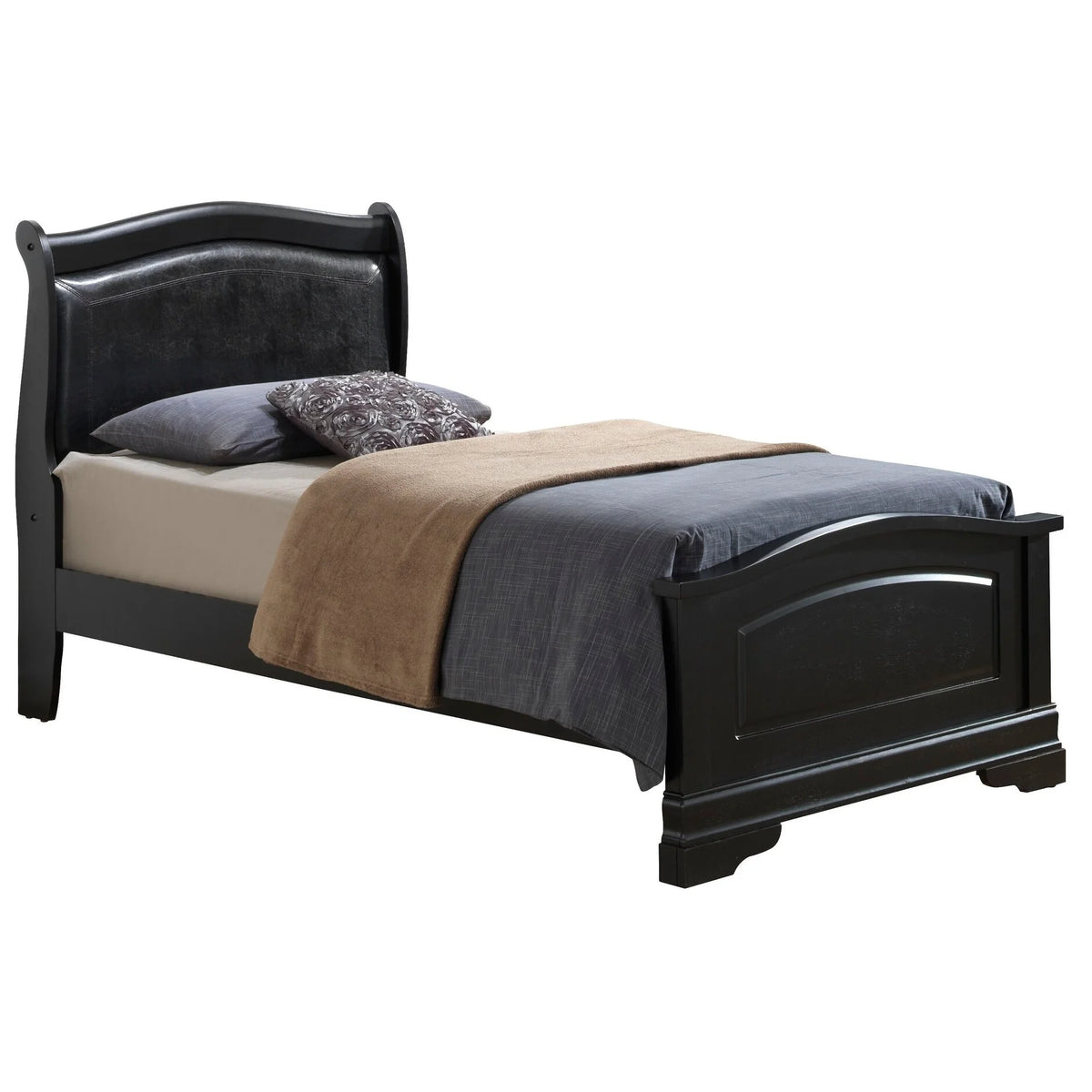 King Panel Bed in Cappuccino A515