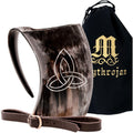Viking Drinking Tankard with Leather Strap 600 ML T119331