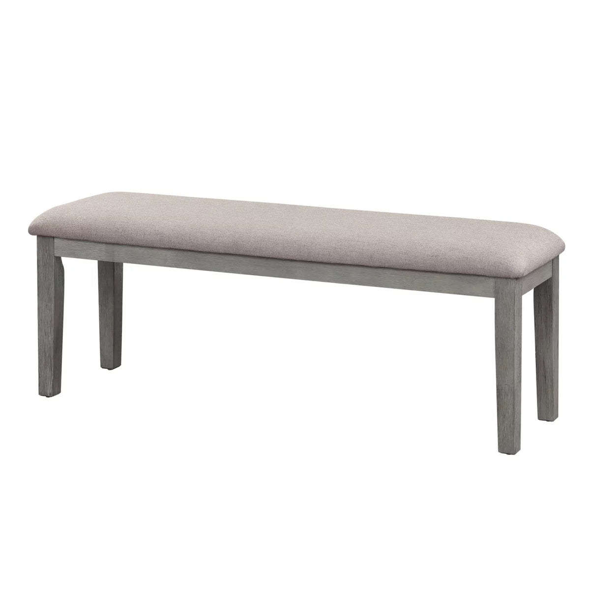 Gray Fabric Upholstered Wooden Bench S2234
