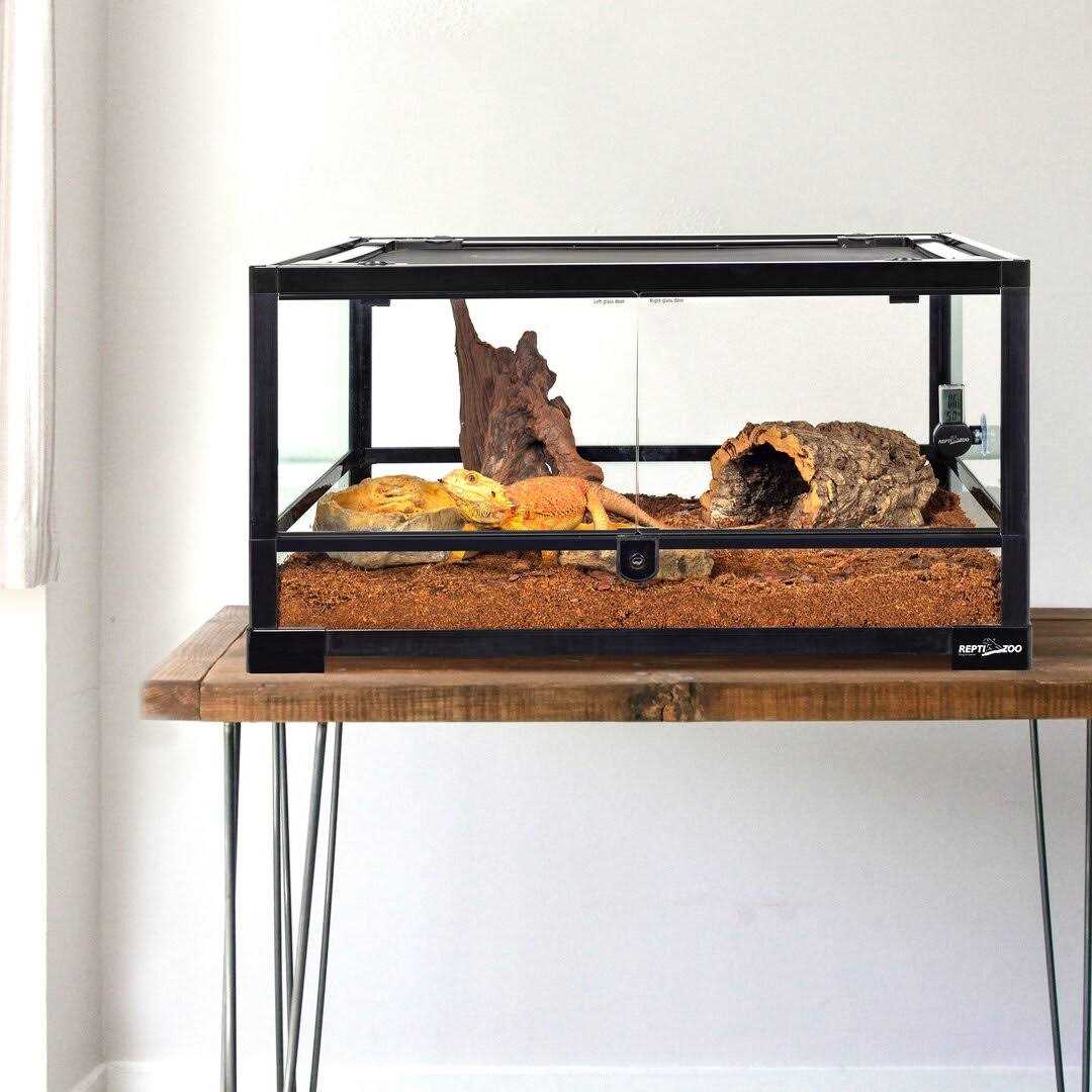 24 x 18 x 12.6 in. Reptile Glass Terrarium with Double Hinge Door W6603