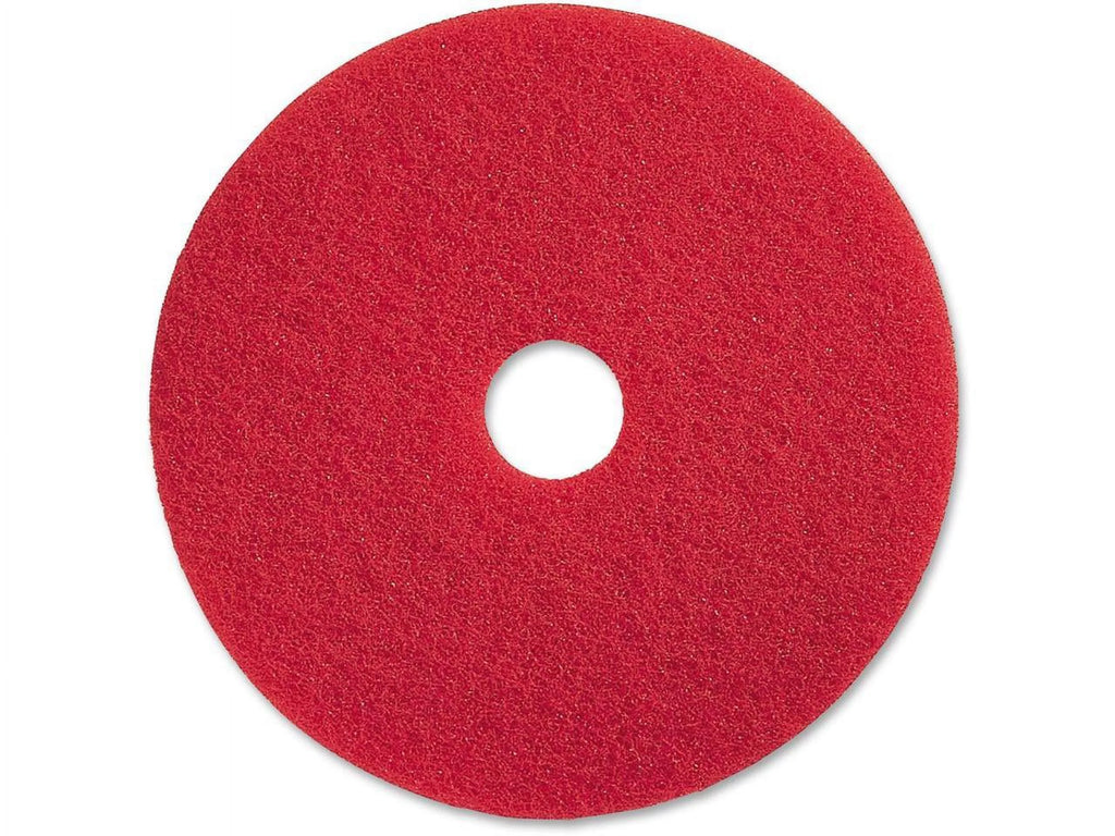 Red Buffing Floor Pad 13" Diameter 5/Carton X331