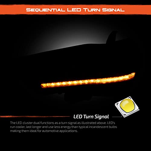 Black LED Headlights E892
