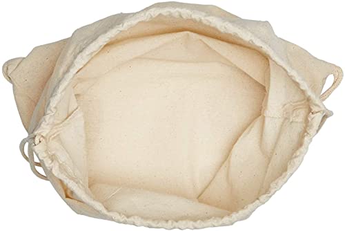 12 Pack Cotton Canvas Drawstring Backpack Bags N482620