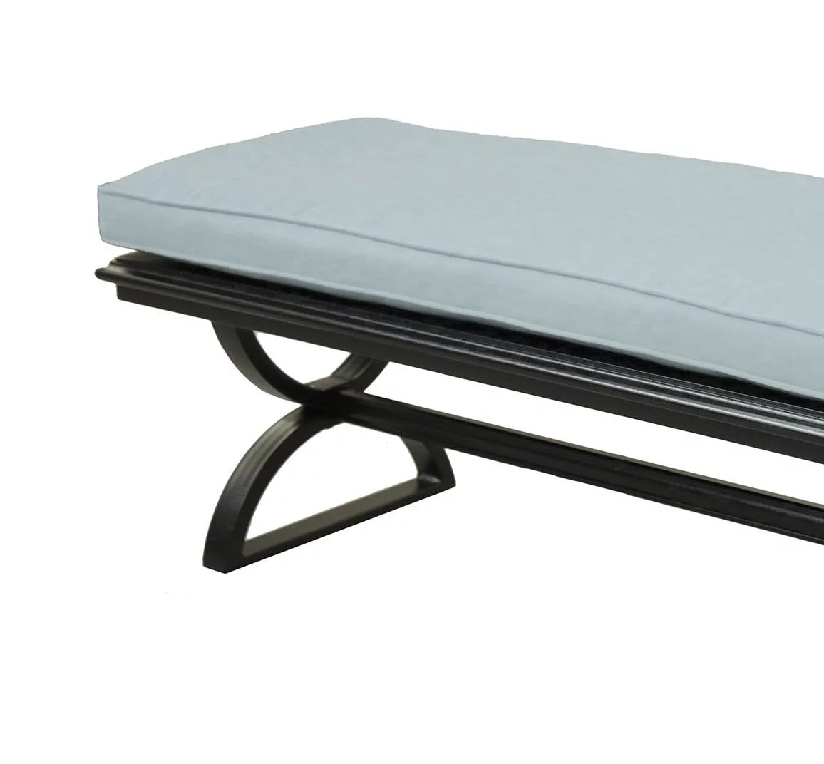 Aluminum Outdoor Dining Bench with Cushion I111300