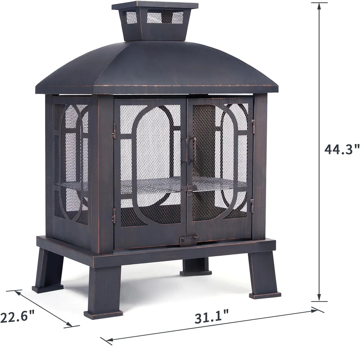 45 Inch Wood Burning Fire Pit with Grill Grate M540