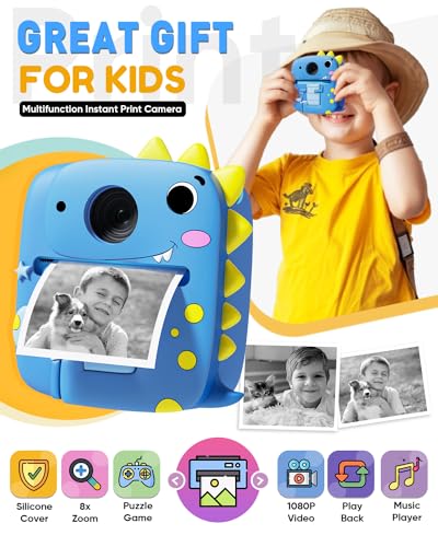 Instant Print Kids Camera with Silicone Cover N196951