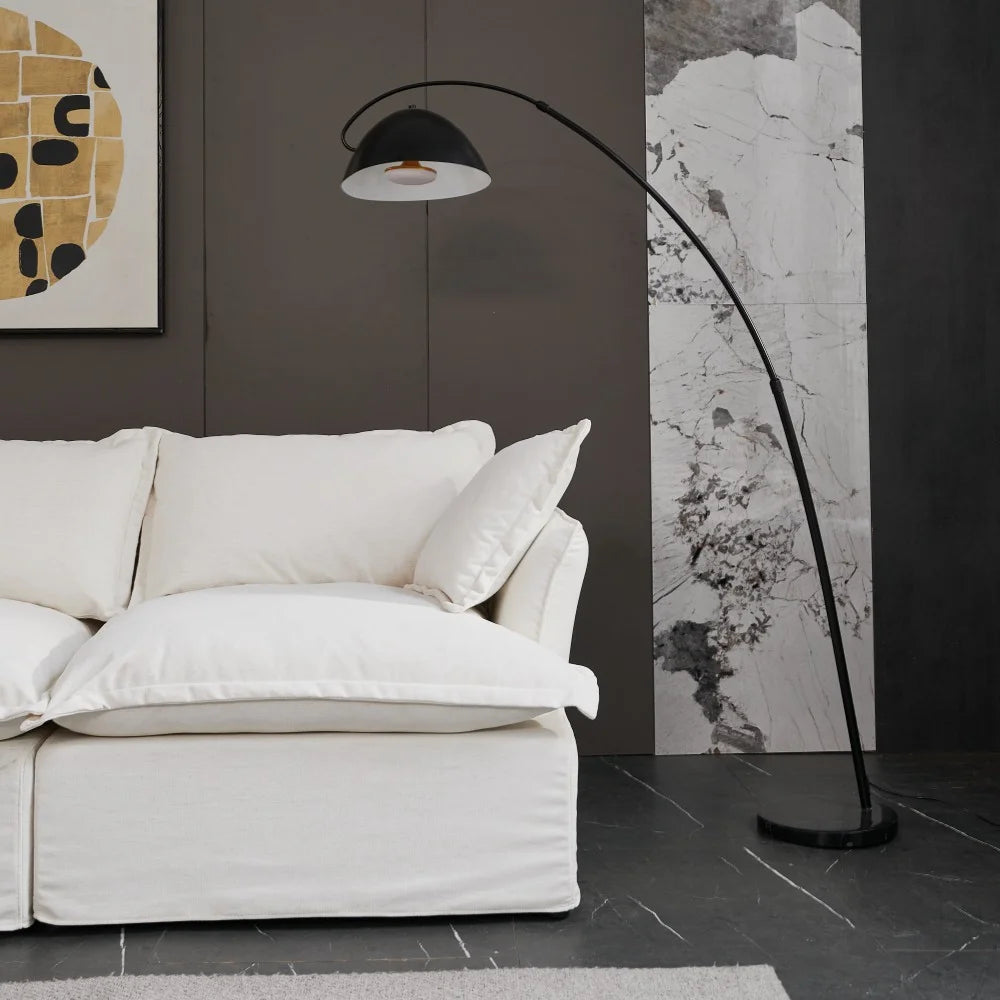 White 3 Seater Sectional Sofa W5246