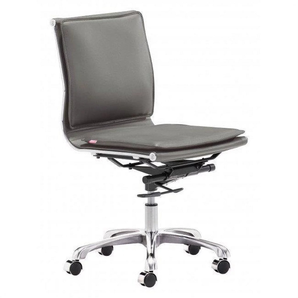 Gray Armless Office Chair S704