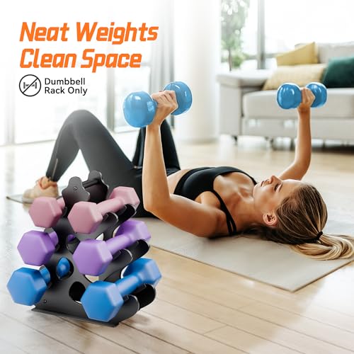 Compact Dumbbell Rack Stand with Anti-Slip Pads U3805