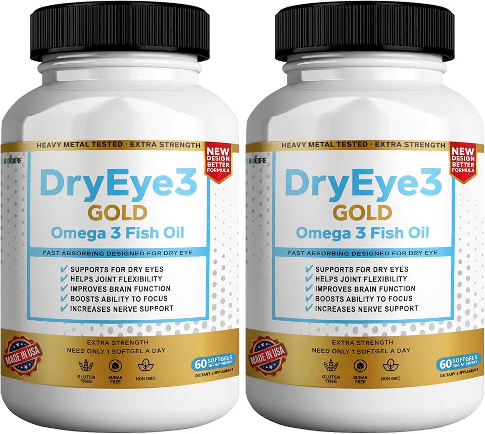 Omega 3 Fish Oil 180 Softgels Non-GMO Gluten Free E871855