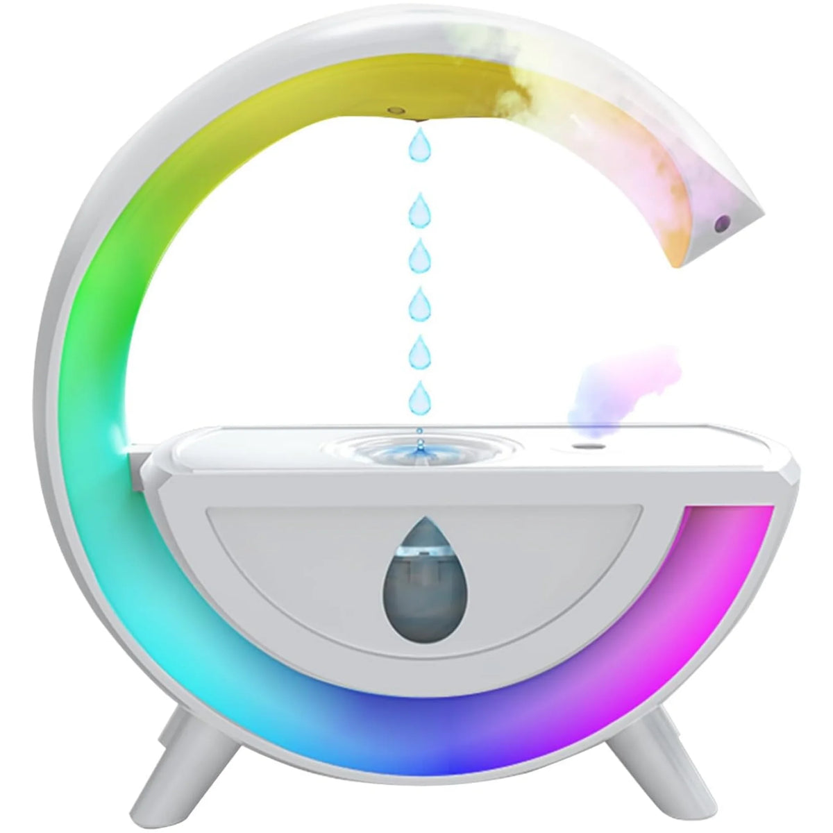 USB Charging 350ML Humidifier with 7 Colors Light J651