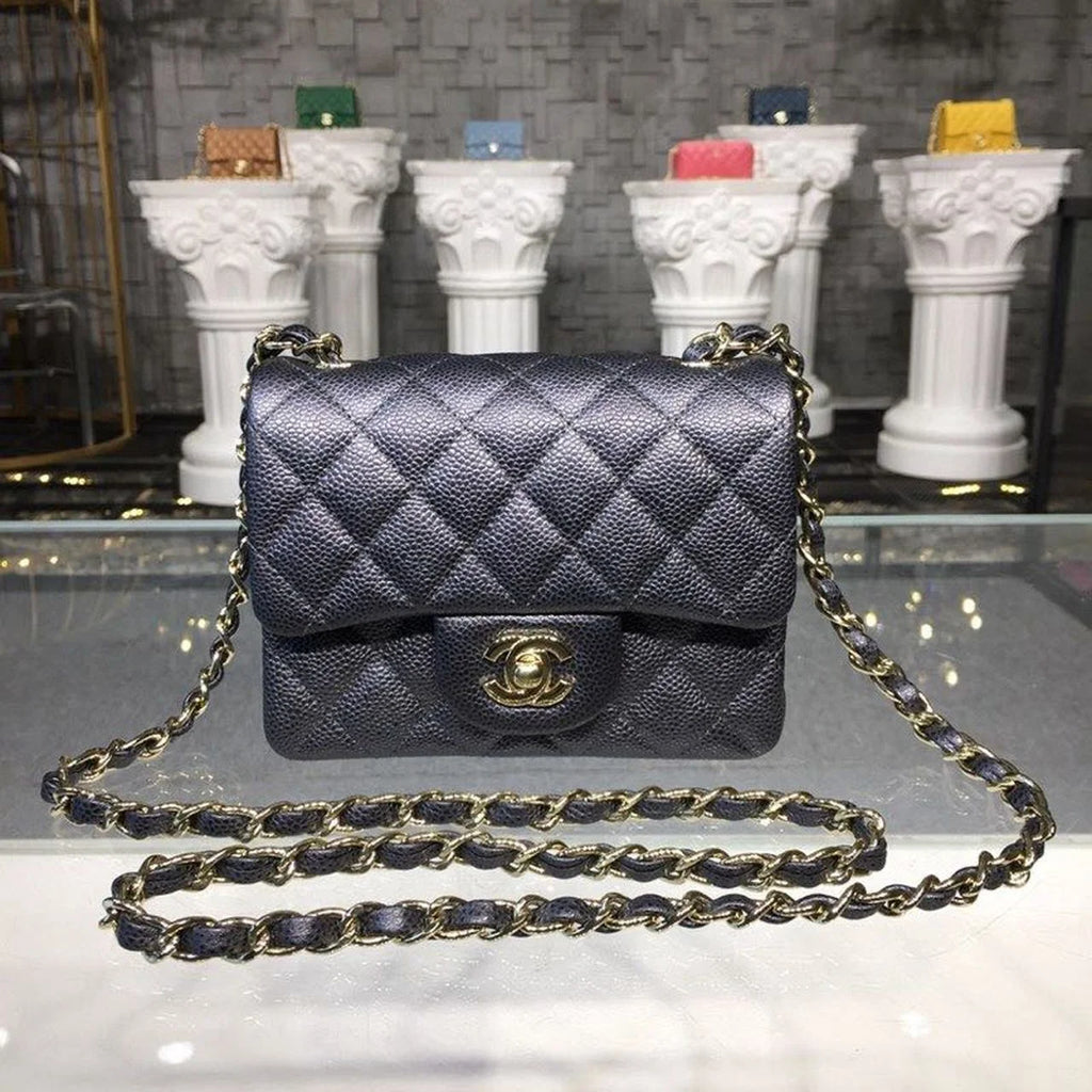 Black Caviar Mini Flap Bag T80689