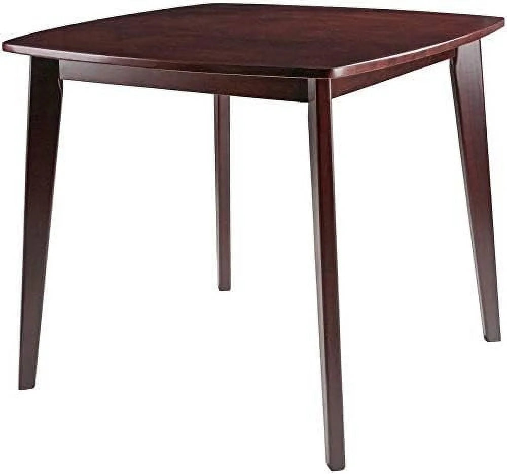 34" Square Solid Wood Dining Table in Walnut K752
