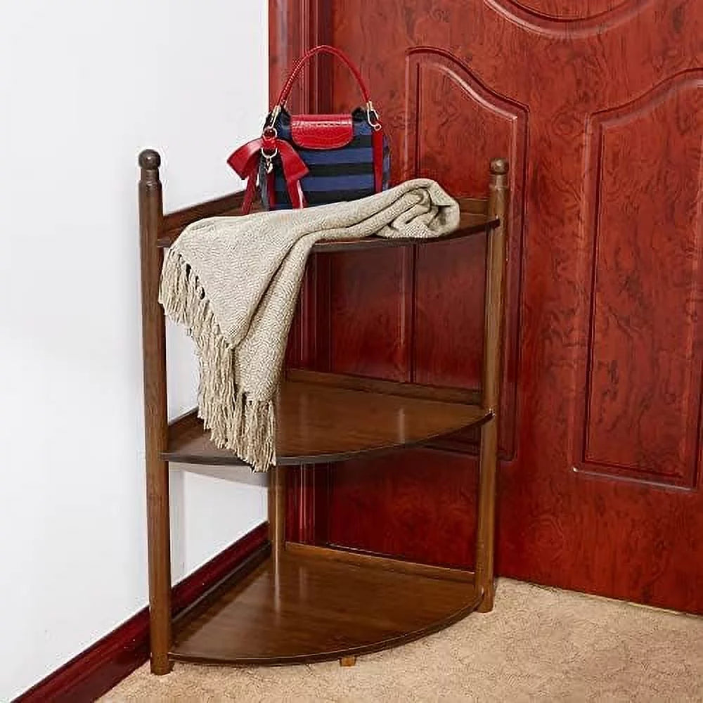 3 Tier Bamboo Corner Shelf 29 Inch V3813